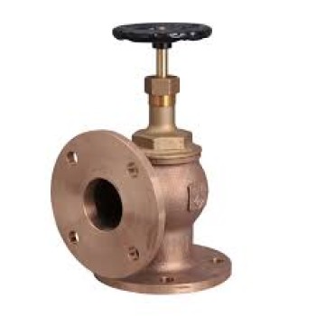 GM Globe Steam Stop Valve Angle Type Flanged Temp-220°C (WJ-Neta)
